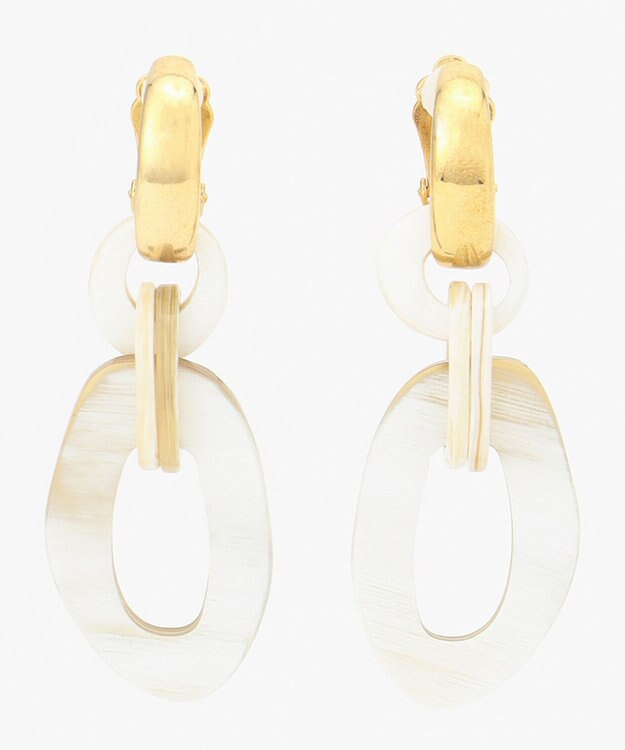 23区 【STORY7月号掲載】バッファローホーン イヤリング ベージュ系1