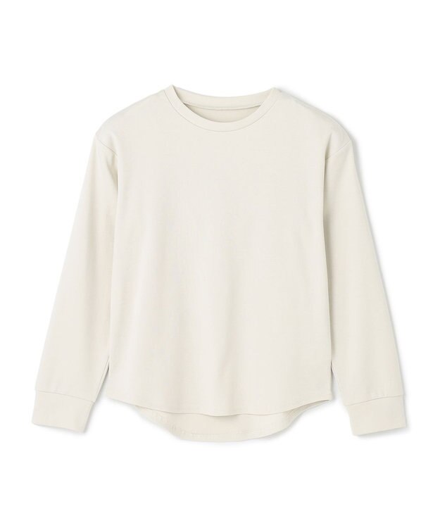 UNFILO 【110-150cm】選べるアソート ロゴロンT(UNISEX) [刺繍ロゴ]グレージュ