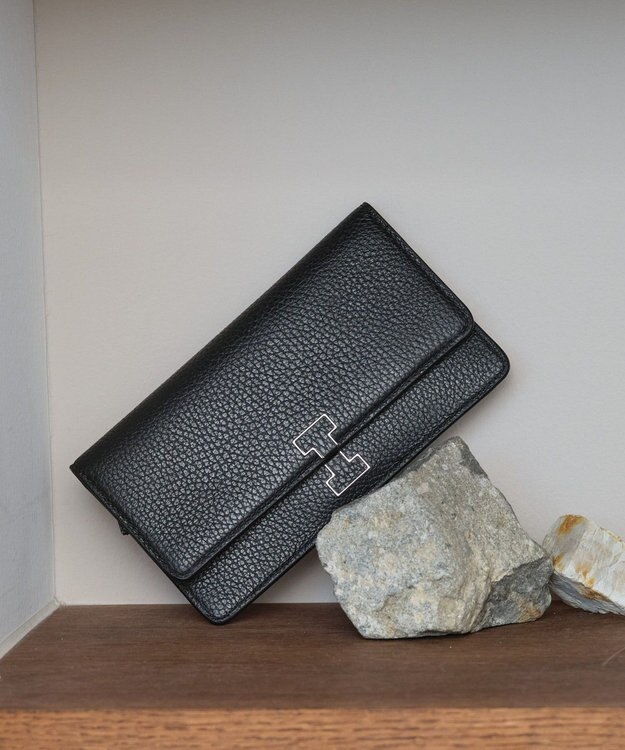 IACUCCI アバ バイカラーロングウォレット CERVO ブラック