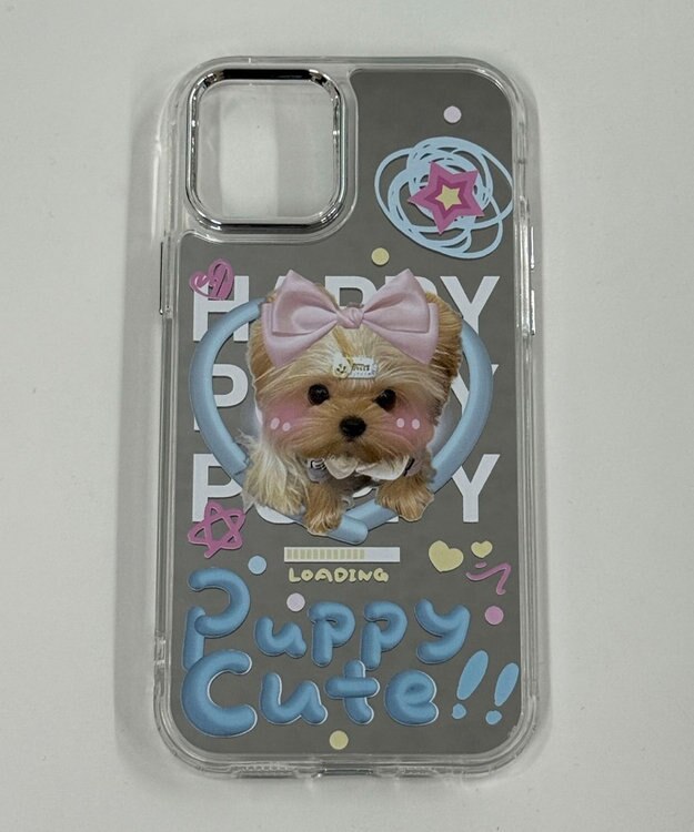 WEGO puppyミラーiphoneケース 柄1