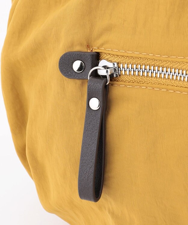 LA BAGAGERIE 【MONICA】サイドギャザー2WAYトートバッグ Sサイズ マスタード