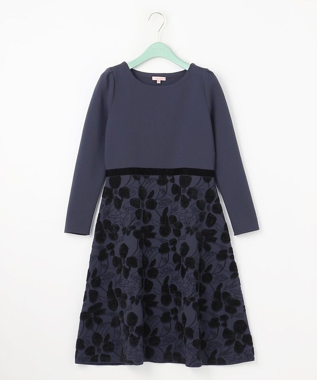 TOCCA 【洗える！】FLORA KNIT DRESS ニットドレス ネイビー系