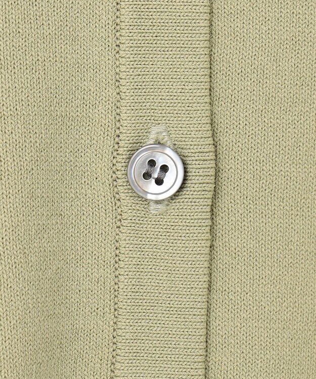 組曲 L 【6色展開・UVケア】クルーネックモダンカーディガン ピスタチオ系