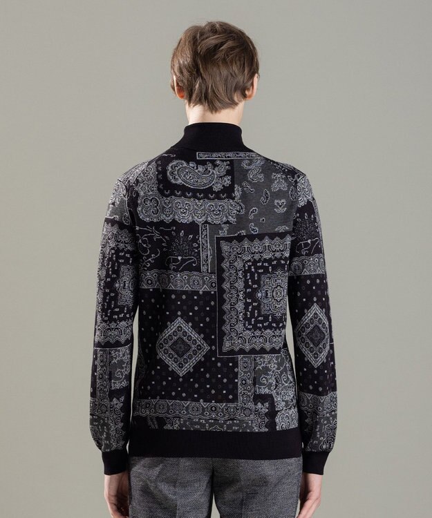 JOSEPH HOMME コラージュジャガード　タートルネック ブラック系5