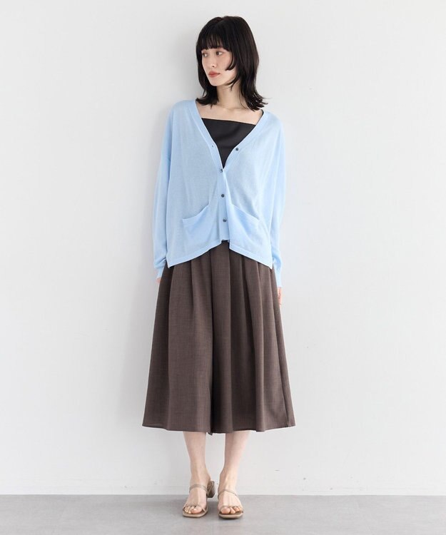 YECCA VECCA 【UVカット】ガウチョパンツ Brown