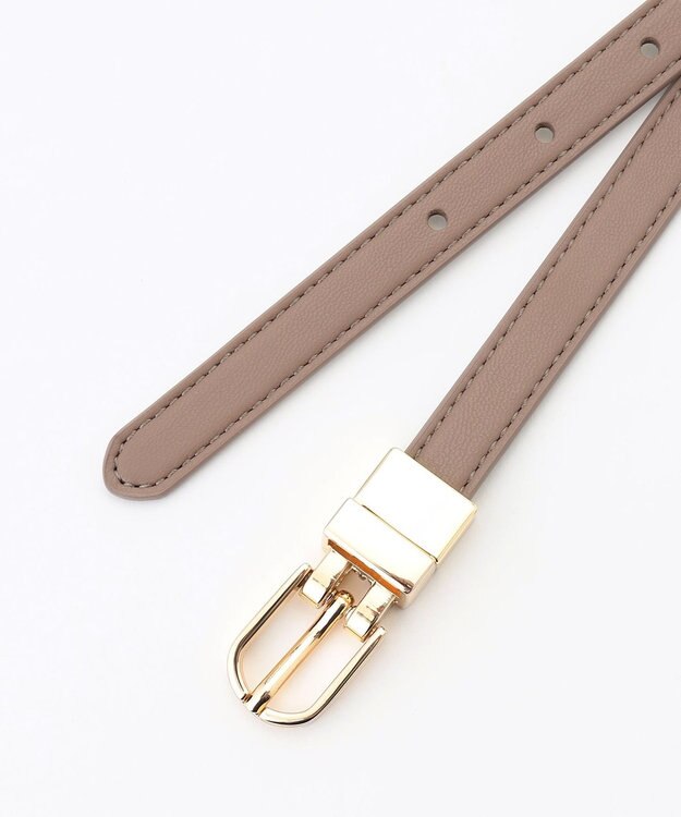 ANY 【WEB限定】リバーシブルメタルベルト グレー×ベージュ