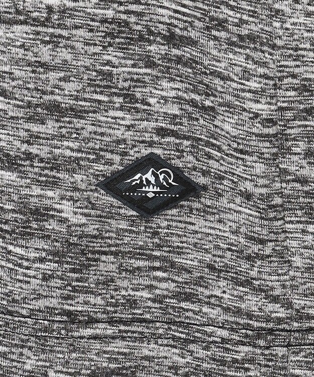 JOSEPH ABBOUD MOUNTAIN 【ゆったりシルエット】ランダムスラブリップ アウトドアポロシャツ グレー系