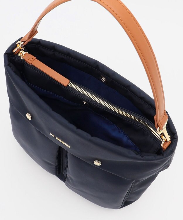 LA BAGAGERIE ダブルフロントポケット2WAYビッグショルダー ネイビー