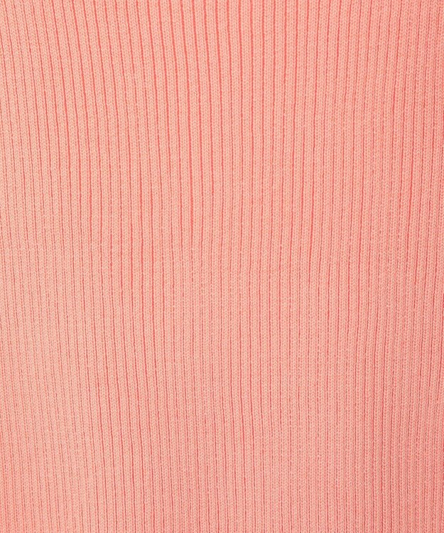 earth music&ecology フリルニットタンクトップ Pink Orange