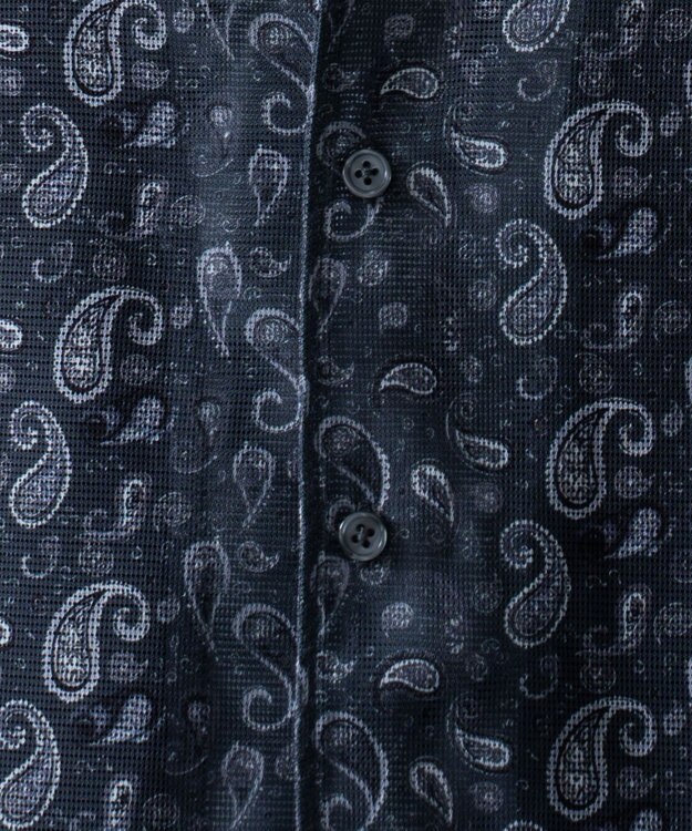 WEGO メッシュパターンオープンカラーシャツ（SS） 柄1