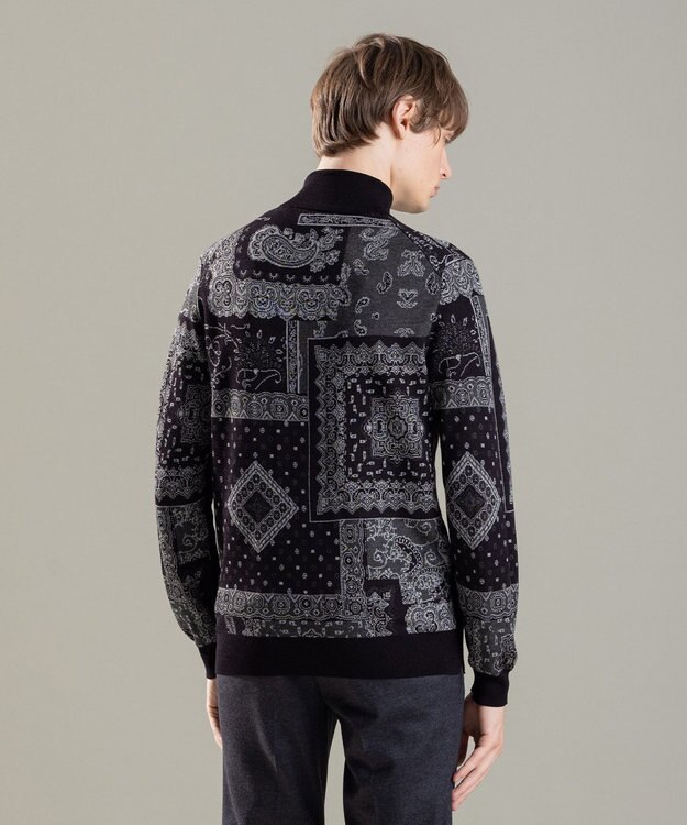 JOSEPH HOMME コラージュジャガード　タートルネック ブラック系5