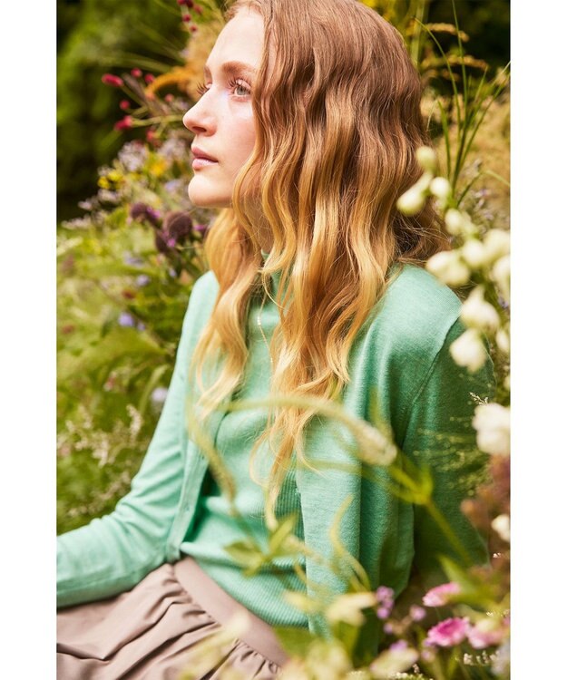 TOCCA 【洗える】WAVE CARRENT PULLOVER ニットプルオーバー エメラルド系