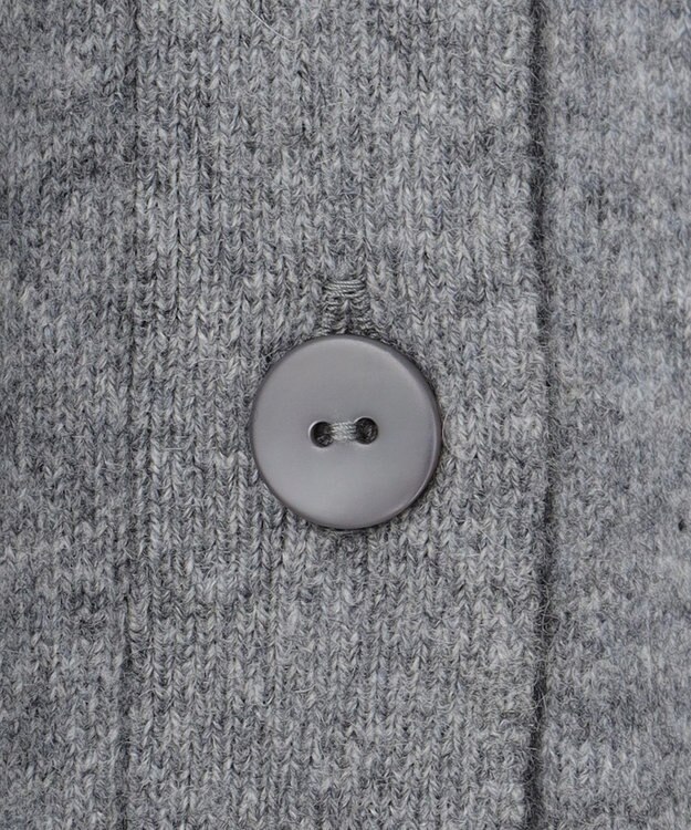 ICB L ピュアカシミヤ カーディガン ライム×ライトグレー系