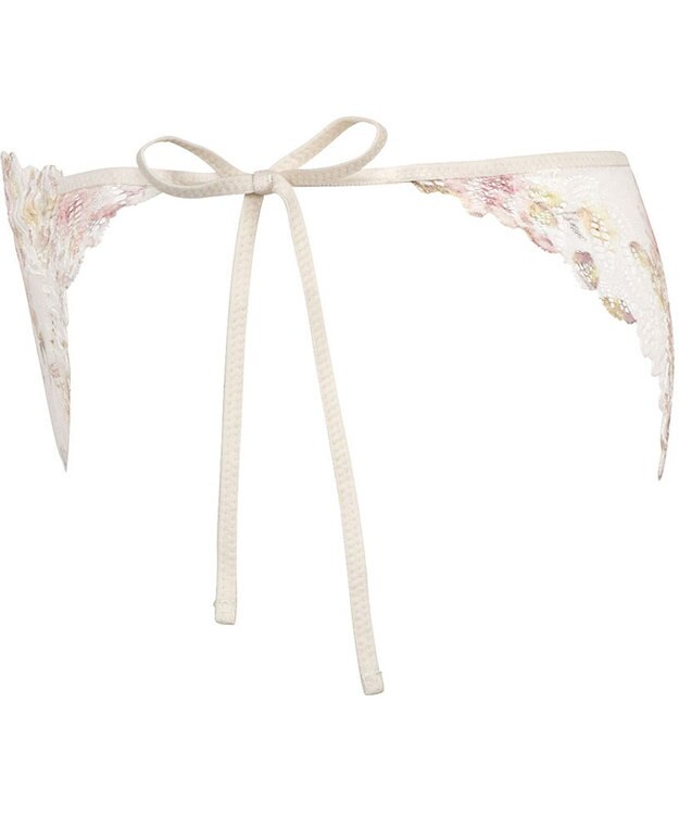 WACOAL Ｔバック ショーツ 【リボンブラ 脇すっきり】 BRB433とペア はきこみ丈あさめ バックのかぶりが広め ソング レディース PRA433 /ワコール ベージュ