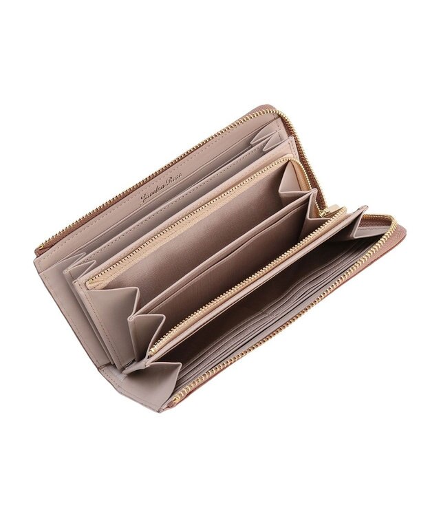 ACE BAGS & LUGGAGE 【大容量・新色登場】 Jewelna Rose フォリー 本革 長財布 15147 ピンクベージュ