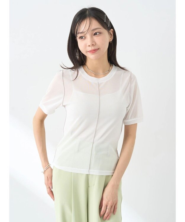 earth music&ecology シアーチュールプルオーバー Off White