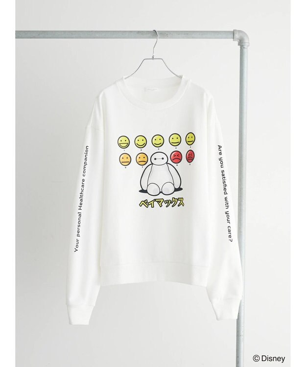 Green Parks ベイマックス／グラフィック裏毛プルオーバー White