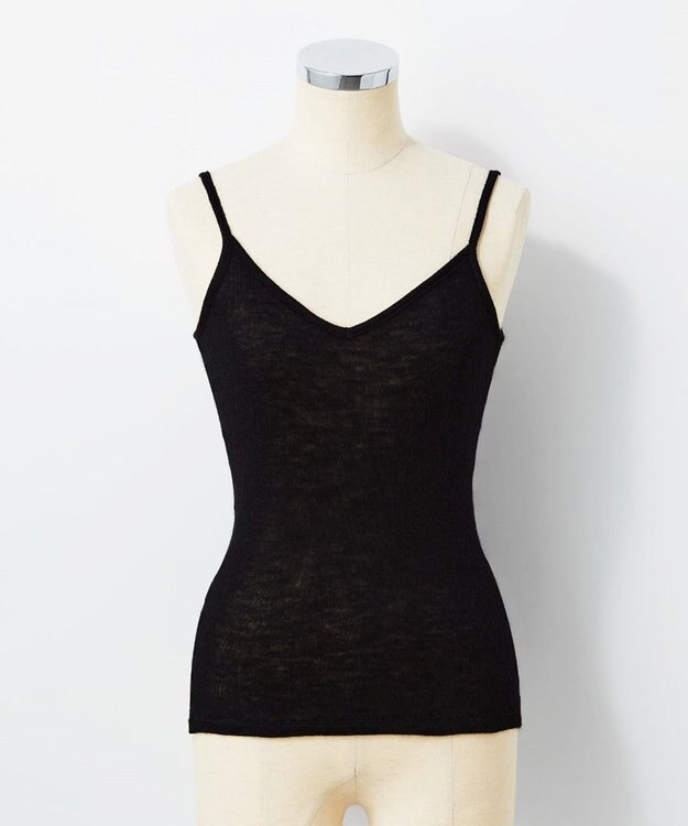TOQUE 〈大草直子さんアドバイザー〉針抜きスムスインナーキャミソール ブラック