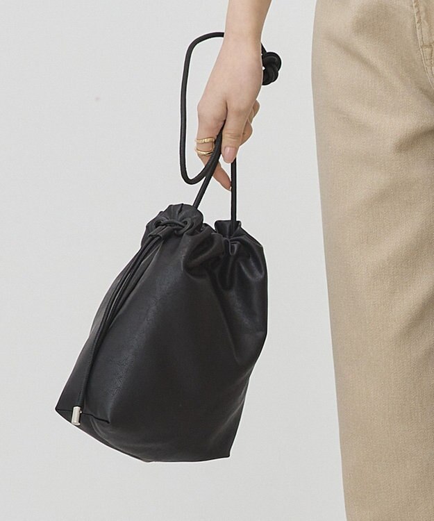 AMERICAN HOLIC ドロスト巾着ショルダーバッグ Black