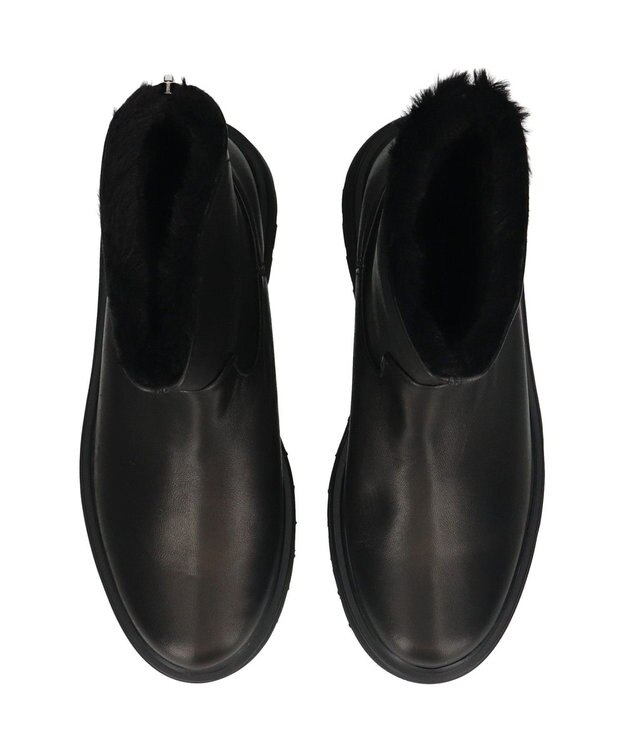 Bridget Birkin 【PARADIS COULEUR】ライニングフェイクムートンショートブーツ ブラック