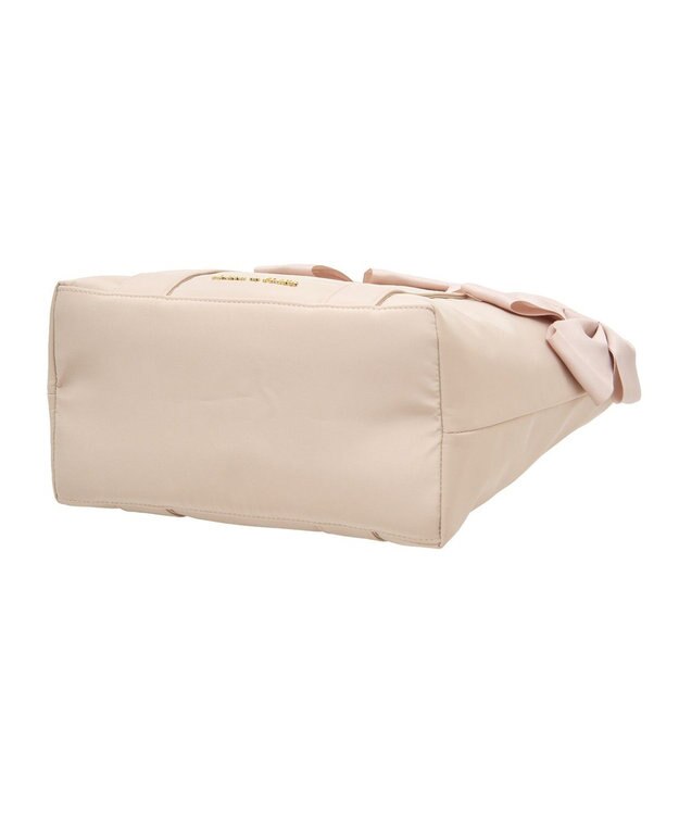 Maison de FLEUR EC限定ボリュームリボン2Wayトートバッグ Beige