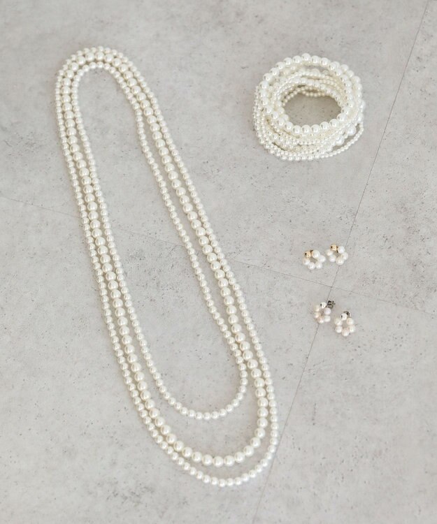 Green Parks ・ＨＡＬＦ　ＴＩＭＥ　淡水パールリングピアス Gold