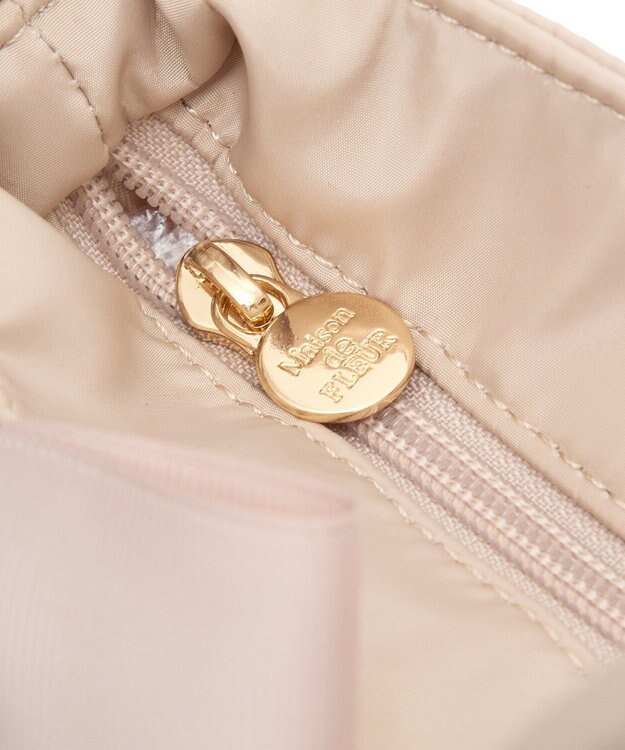 Maison de FLEUR EC限定ボリュームリボン2Wayトートバッグ Beige