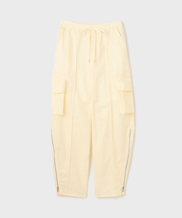 GRACE CONTINENTAL ナイロンジップカーゴパンツ キナリ