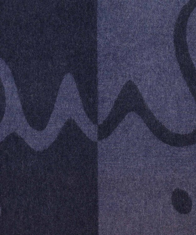 Paul Smith グラデーション ロゴ マフラー ネイビー