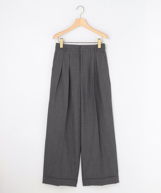 組曲 ウーステッドワイド パンツ グレー系