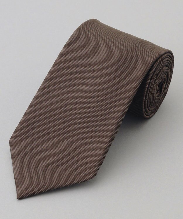 GOTAIRIKU 定番/GOTAIRIKU別注【日本製】シルク ネクタイ_無地(25年モデル) ブラウン系