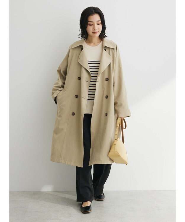 Green Parks オーバートレンチコート Beige