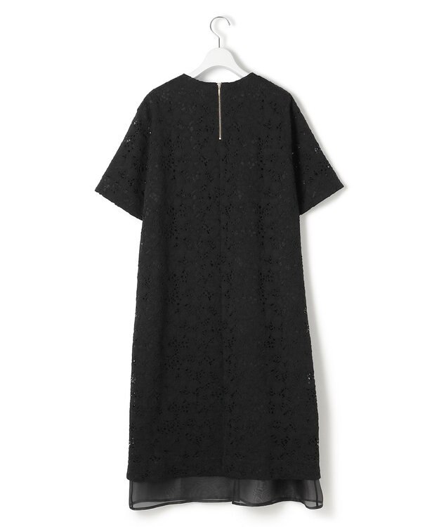 23区 S 【APPLAUDIR】シアーコンビ レースドレス ブラック系