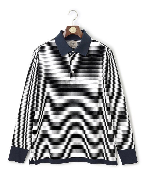 J.PRESS MEN 【きちんと感 × ニットのような柔らかな着心地】フレックスジャージ ポロシャツ ネイビー系1