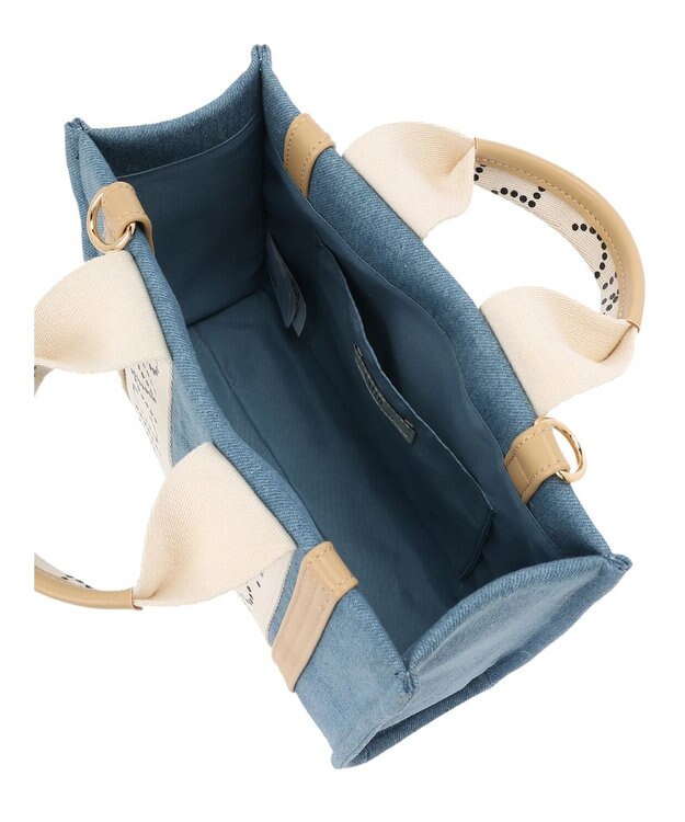 earth music&ecology ロゴテープミニトート Light Blue