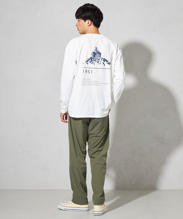 SHARE PARK MENS 【UNISEX】吸水速乾 LMCバックプリントロングスリーブTシャツ（L・XLサイズ） ホワイト