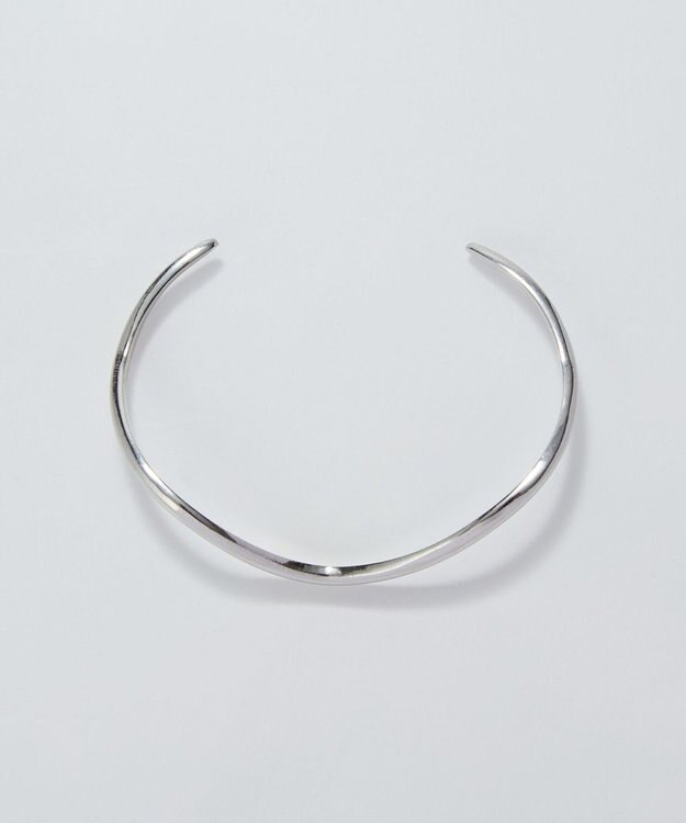 Phoebe 【金属アレルギー対応】ウェーブラインメタルバングル/サージカルステンレス シルバー