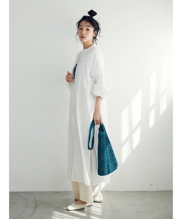 CRAFT STANDARD BOUTIQUE ジョーゼットワンピース Off White