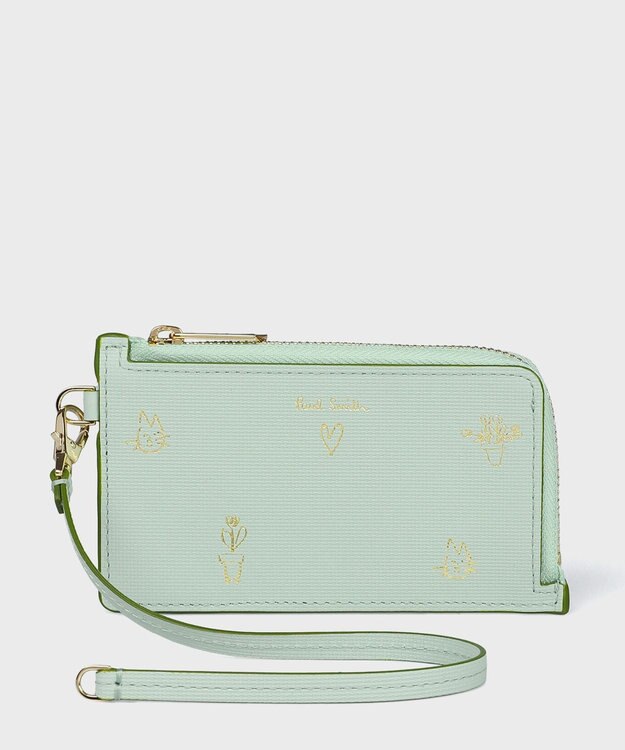 Paul Smith ミックスドゥードゥル フラグメントケース ミントグリーン