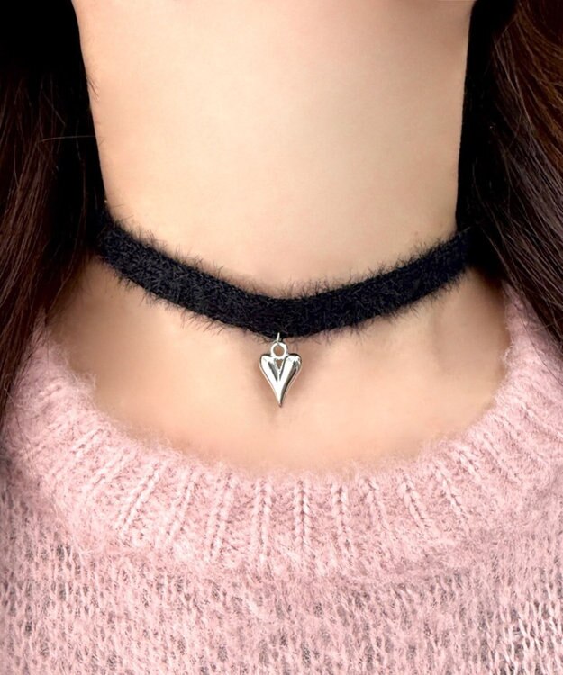 WEGO Lモチーフシャギーニットチョーカー 柄1