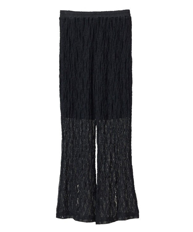 Green Parks ■ＥＳＣＡＲ　２ｗａｙレースセミワイドパンツ Black