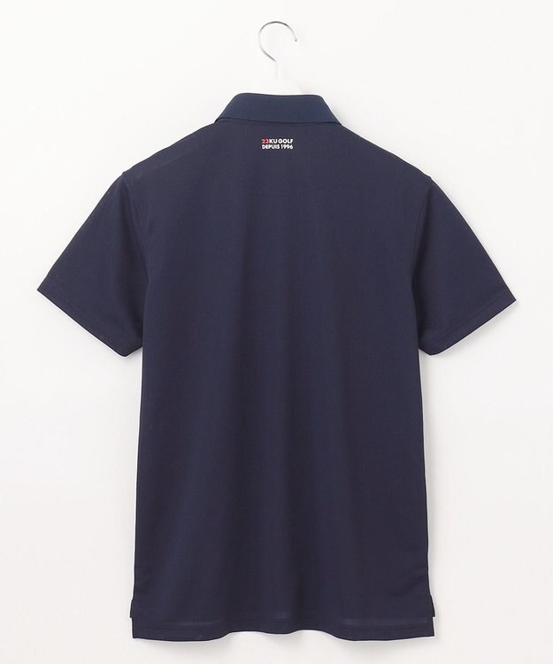 23区GOLF 【MEN】【キングサイズ/吸水速乾/UVカット】エイトロックポロシャツ ネイビー系