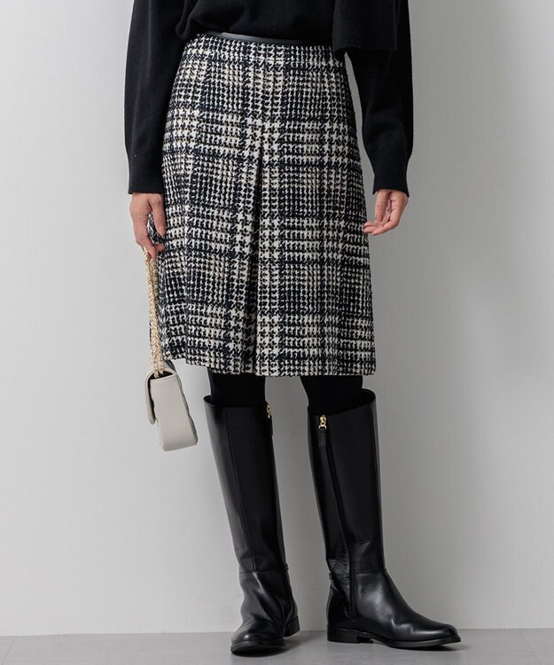 23区 【Oggi掲載】ファンシーツイード スカート モノトーン