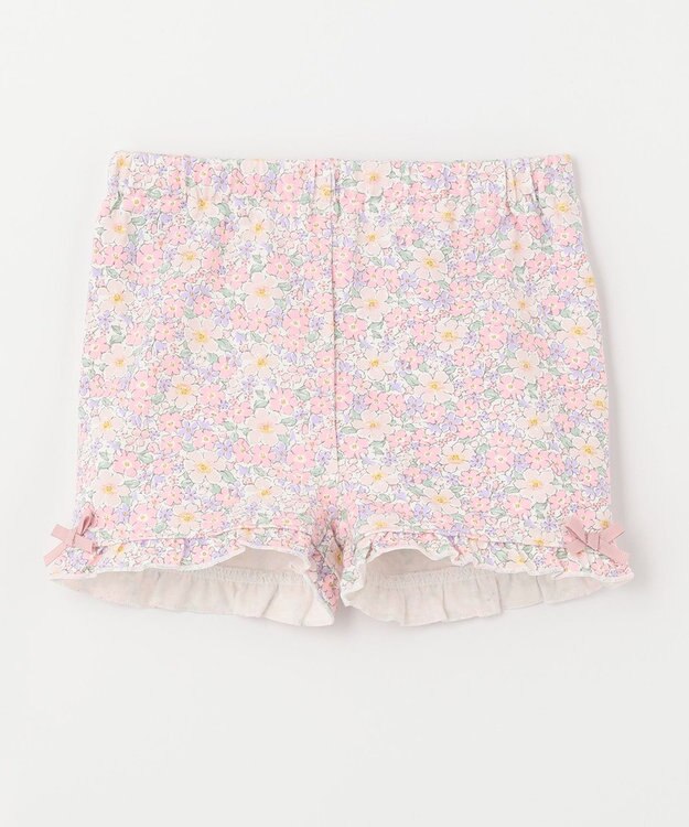 ANY KIDS 1分丈スパッツ ピンク系花柄