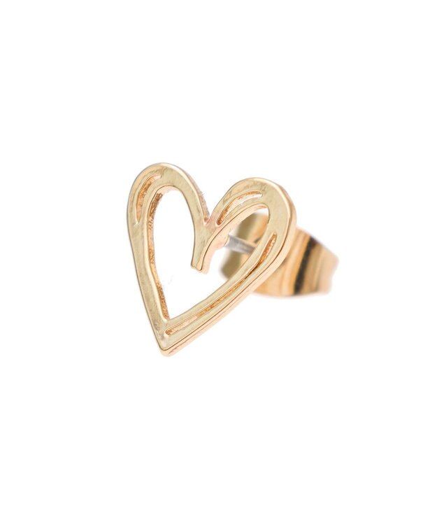 AMERICAN HOLIC スモールハートピアス Gold