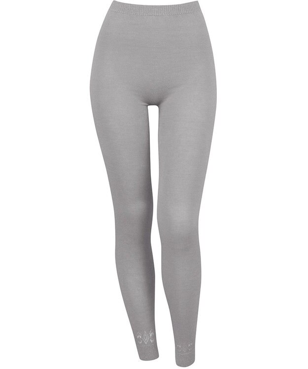 Wing あったかオーバーパンツ 薄手 軽いはきごこち 動きやすい 足首丈 秋 冬 ER0783 ウイング／ワコール グレー