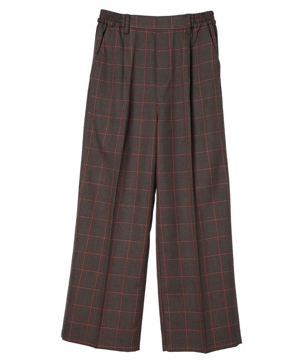 CRAFT STANDARD BOUTIQUE センタープレスチェックパンツ Check Brown