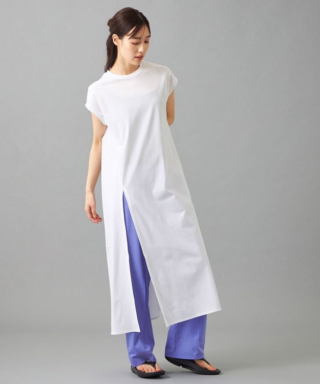 Chacott Chacott BALANCE EasyCare+ ストレートパンツ ヒヤシンス