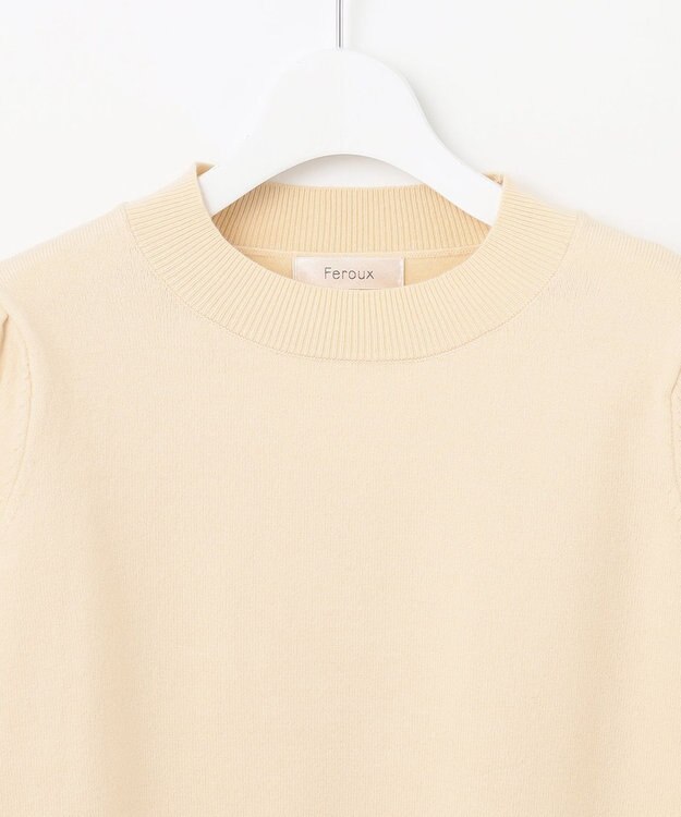 Feroux レースコンビ ニット クリーム系