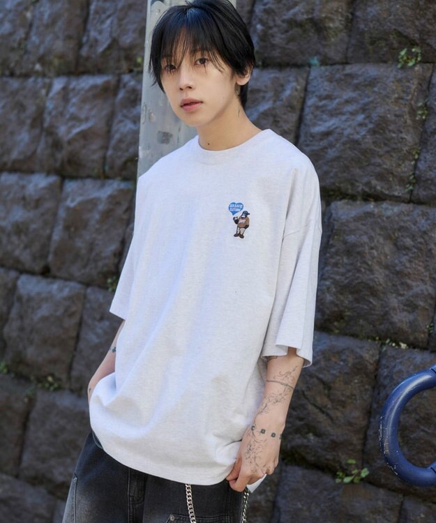 WEGO 別注BENDAVISワンポイントT（SS） アッシュグレー